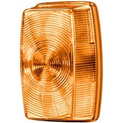 John Deere Įvairūs modeliai 2BA002324001 Indikacinė lemputė 21W, stačiakampis, 12/24V, gintaras, užsukamas, 114x50x70mm, Hella