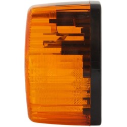 John Deere Įvairūs modeliai 2BA002652111 Indikatoriaus lemputė LH 21W, stačiakampė, 12V, gintarinė, užsukama, 90x55x60mm, Hella