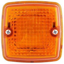 John Deere Įvairūs modeliai 2BA003014011 Indikacinė lemputė 21W, kvadratinė, 12V, geltona, užsukama, 84x51x84mm, Hella