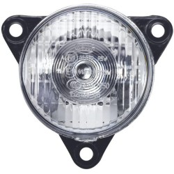 John Deere Įvairūs modeliai 2BA008221001 Indikacinė lemputė 21W, apvali, 12/24V, gintarinė/skaidri, užsukama, Ø 55mm, Hella