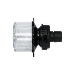 John Deere Įvairūs modeliai 2BA008221001 Indikacinė lemputė 21W, apvali, 12/24V, gintarinė/skaidri, užsukama, Ø 55mm, Hella