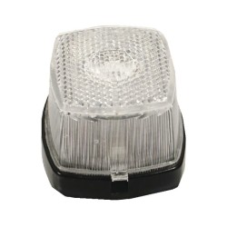 John Deere Įvairūs modeliai 2PG003057067 Žymeklis 5W, kvadratinis, 12V, skaidrus/baltas, užsukamas, 62x46x62mm, Hella