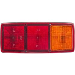 John Deere Įvairūs modeliai 2SD003167021 Galinis žibintas RH stačiakampis, 12V, raudona/oranžinė, užsukamas, 344x72x147mm, Hella