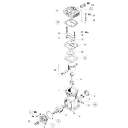 Case - IH 5150 4111400022 Remonto komplekto kompresorius