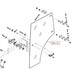John Deere 5075GV – variklio variklis F5A T3A ER432261N durys kairėje