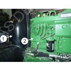 John Deere 6175R didelio rėmo 412231APU variklio šildytuvas 550W