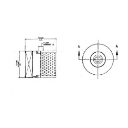 John Deere T700 P550745 Kuro filtras Donaldson