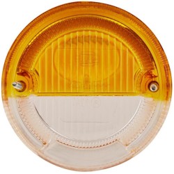 John Deere 820 9EL088538001 Šviesus lęšis, gintaro spalvos/skaidrus, apvalus LH/RH Hella