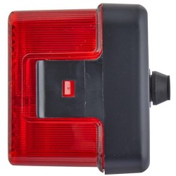 John Deere 1030 2SE002582071 Galinis žibintas stačiakampis, 12/24V, raudona/oranžinė/balta, užsukamas, 170x62x75mm, Hella