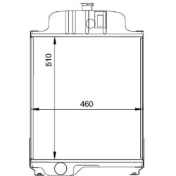 John Deere 1630 AT48171N radiatorius