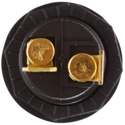 John Deere 1830 2AA008594031 įspėjamoji lemputė, apvali, 12/24V, raudona, užsukama, ašmenų terminalas, Hella