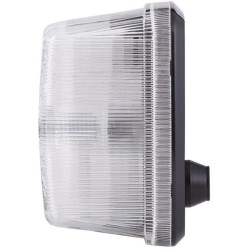 John Deere 2030 2PF003014071 Žymeklis 5W, kvadratinis, 12/24V, skaidrus/baltas, užsukamas, 84x51x84mm, ašmenų terminalas, Hella