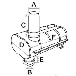 John Deere 2155 VPE8029 Duslintuvas po variklio dangčiu