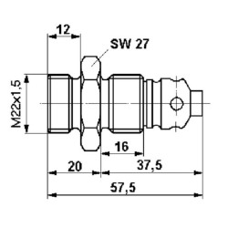 Case - IH 1455 / 1455XL 4340210000 Atbulinis vožtuvas M 22x1,5