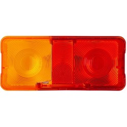 John Deere 2040 9EL112741001 Šviesus lęšis, gintaro spalvos/raudonas, stačiakampis galinis/dešinis Hella