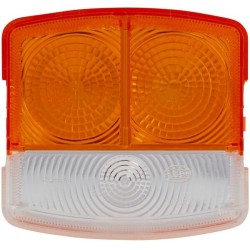 Case - IH 3210 9EL134741021 Šviesus lęšis, gintaro spalvos/skaidrus, kvadratinis kairysis Hella