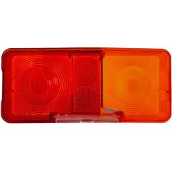 John Deere 3040 9EL116844001 Šviesus objektyvas, raudonas/skaidrus/gintarinis galinis/kairės Hella