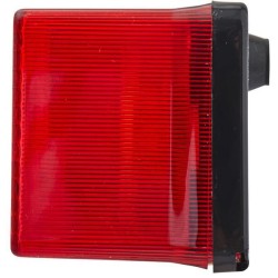 John Deere 3340 2SD003184031 Galinis žibintas LH stačiakampis, 12/24V, raudona/oranžinė, užsukamas, 158x51x64mm, Hella