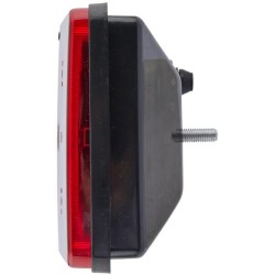 John Deere 3640 2SE003167031 Galinis žibintas LH stačiakampis, 12/24V, raudona/oranžinė, užsukamas, 344x72x147mm, Hella