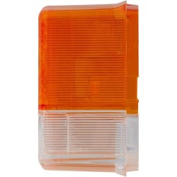 Case - IH 955 / 955XL 9EL134741021 Šviesus lęšis, gintaro spalvos/skaidrus, kvadratinis kairysis Hella