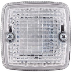 John Deere 4040 2PF003014071 Žymeklis 5W, kvadratas, 12/24V, skaidrus/baltas, prisukamas, 84x51x84mm, ašmenų terminalas, Hella