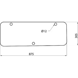 Case - IH 1056 / 1056XL D7018 Apatinis galinis langas