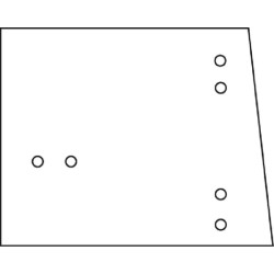 John Deere 1550 D8075 Šoninis stiklas