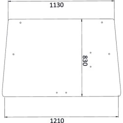John Deere 1850 D8079 galinio lango viršutinė dalis