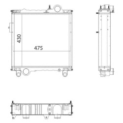 John Deere 1850 AL67563N radiatorius
