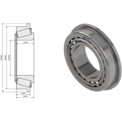 John Deere 1950N DR0314922 kūginis ritininis guolis