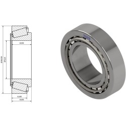 John Deere 2450 NWB9110 kūginis ritininis guolis