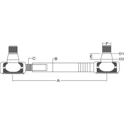 John Deere 2650 SHP481KR Vilkite jungties galą