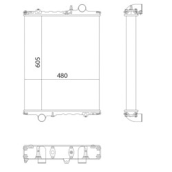 John Deere 3350 AL66766N radiatorius tinka JD