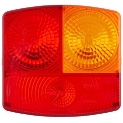 Case - IH 956 / 956XL 9EL137308001 Šviesus objektyvas, raudonas, kvadratinis galinis/dešinis Hella