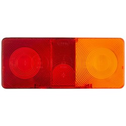 John Deere 4450 9EL112741001 Šviesus lęšis, gintaro spalvos/raudonas, stačiakampis galinis/dešinis Hella