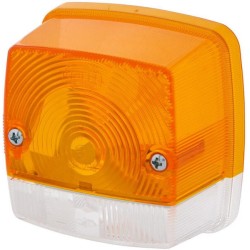 John Deere 4055 9EL115003055 Šviesus lęšis, gintaro spalvos/skaidrus, kvadratinis LH/RH Hella