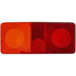 John Deere 4455 9EL116844001 Šviesus objektyvas, raudonas/skaidrus/gintarinis galinis/kairės Hella