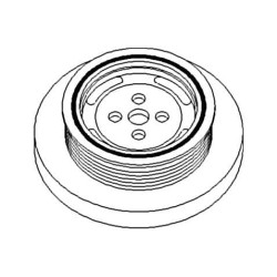 Case - IH 7120 AV100487 Alkūninio veleno skriemulys