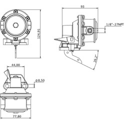 John Deere 3010 AR53567KR JD kuro siurblys