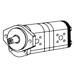 John Deere 3110 0510765347 Pavarų siurblys AZPFF-11-022/011LHR2020KB-S0214 Bosch Rexroth