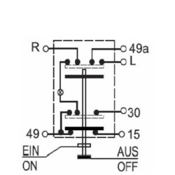John Deere 3210X 11105020PN Stūmoklinis jungiklis, avariniai žibintai, apvalūs, raudoni