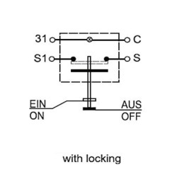 John Deere 3210X 11110210PN Stūmoklinis jungiklis, Darbinis žibintas, apvalus, žalias