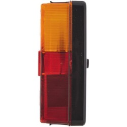 John Deere 3310X 2VA998531031 Galinis žibintas stačiakampis, 12/24V, raudona/oranžinė, užsukamas, 170x64x75mm, Hella