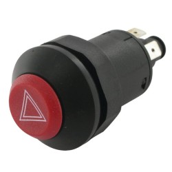 John Deere 3410 11105020PN Stūmoklinis jungiklis, pavojaus žibintai, apvalūs, raudoni