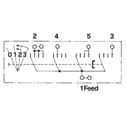 John Deere 3410 14179000 Uždegimo jungiklis 0-1-2-3, Cobo