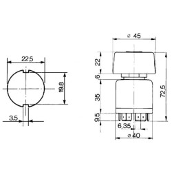 John Deere 3410 23110000 Šviesos jungiklis