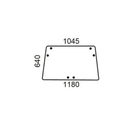 John Deere 4400 AL70099 Galinis stiklas