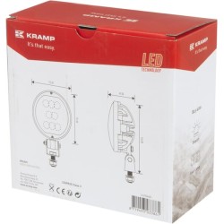 John Deere 4066R LA10440 Darbinis šviesos diodas, 40W, 3800lm, ovalus, Kramp