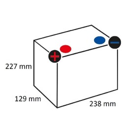 John Deere 4210 545157033KR Akumuliatorius 12V 45Ah 330A Kramp