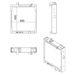John Deere 5720 RE212133N radiatorius